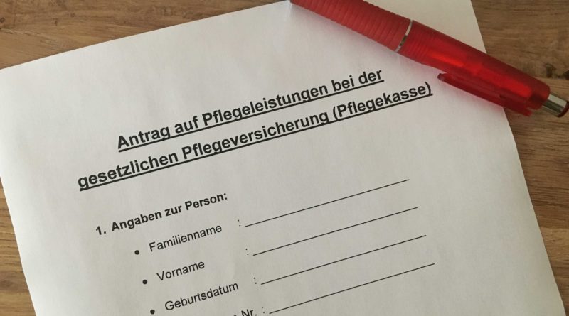 Der Pflegeantrag