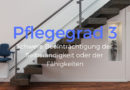 Holz-Innentreppe mit Treppenlift - Pflegegrad 3