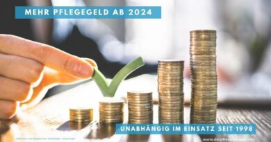 Mehr Pflegegeld ab 2024