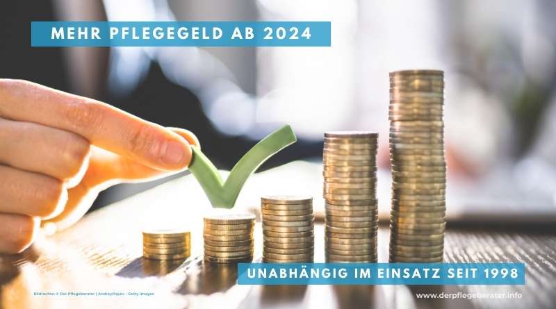 Mehr Pflegegeld ab 2024